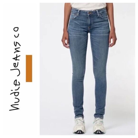 Nudie Jeans Skinny Lin Navy Friday Blues - Picture 1 of 16